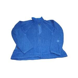 Patagonia Women’s Blue Full Zip Fleece Jacket Textured Outdoor Layer size L